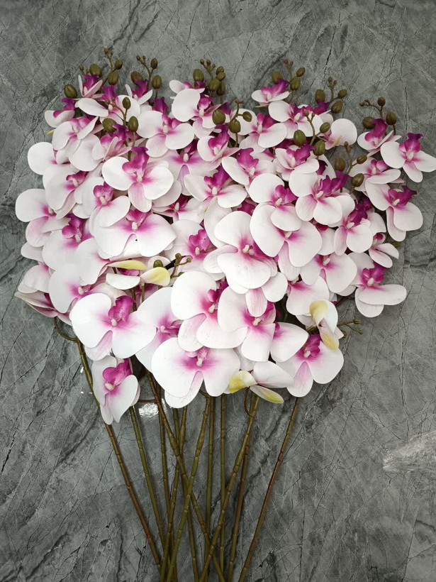 گل مصنوعی ارکیده 9 گل ( دو عددی )