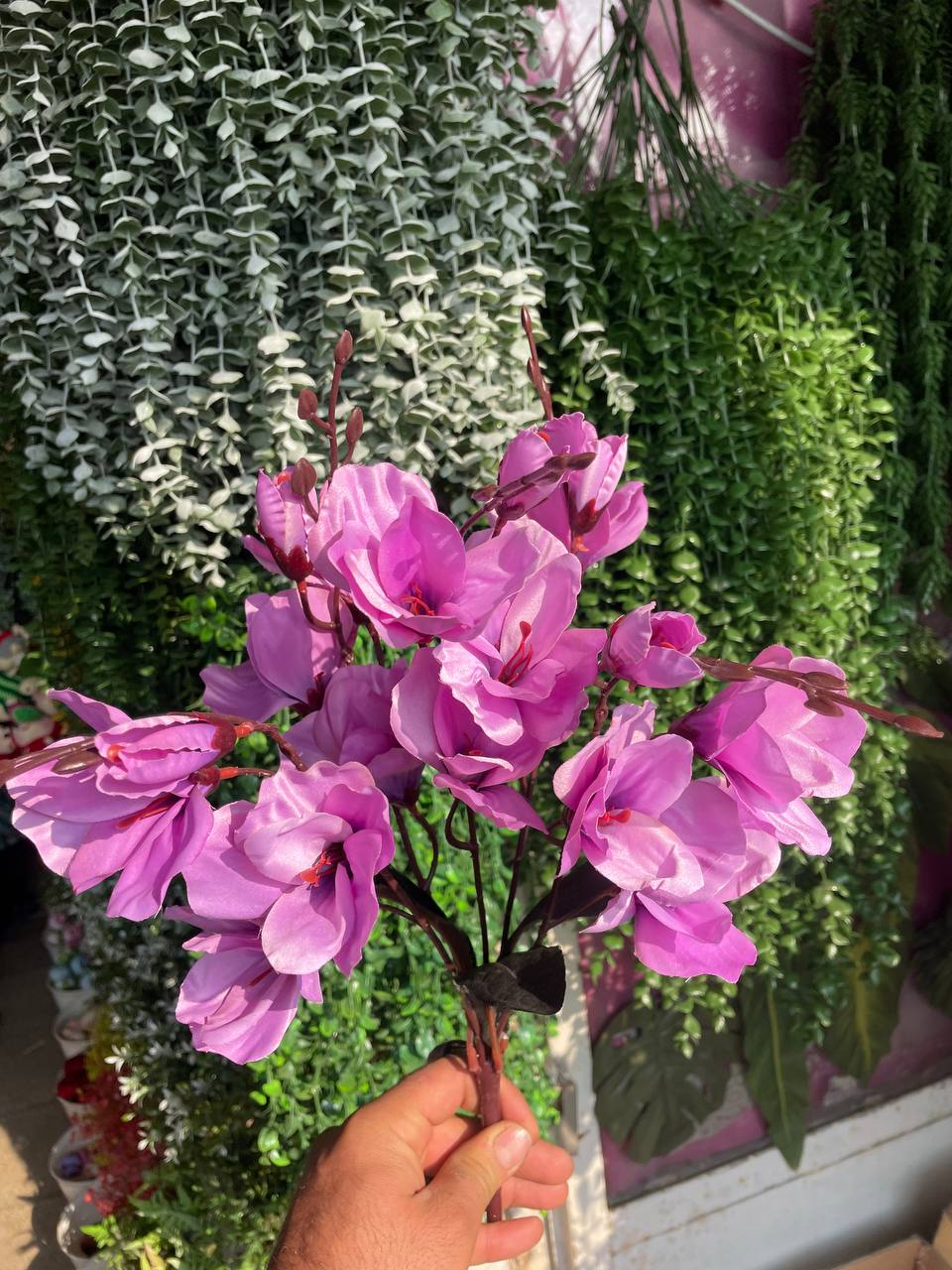 گل مصنوعی آلستر یاسی ۲۰گل