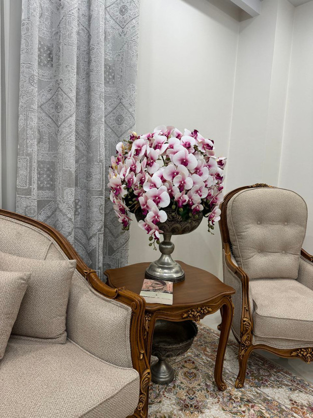 گلدان ارکیده 11 شاخه صورتی(بدون گلدان)
