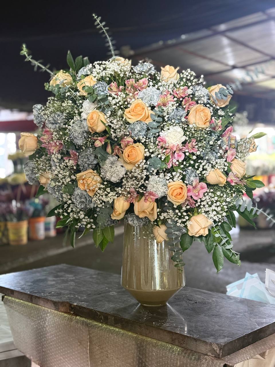 جام گل شیشه ای