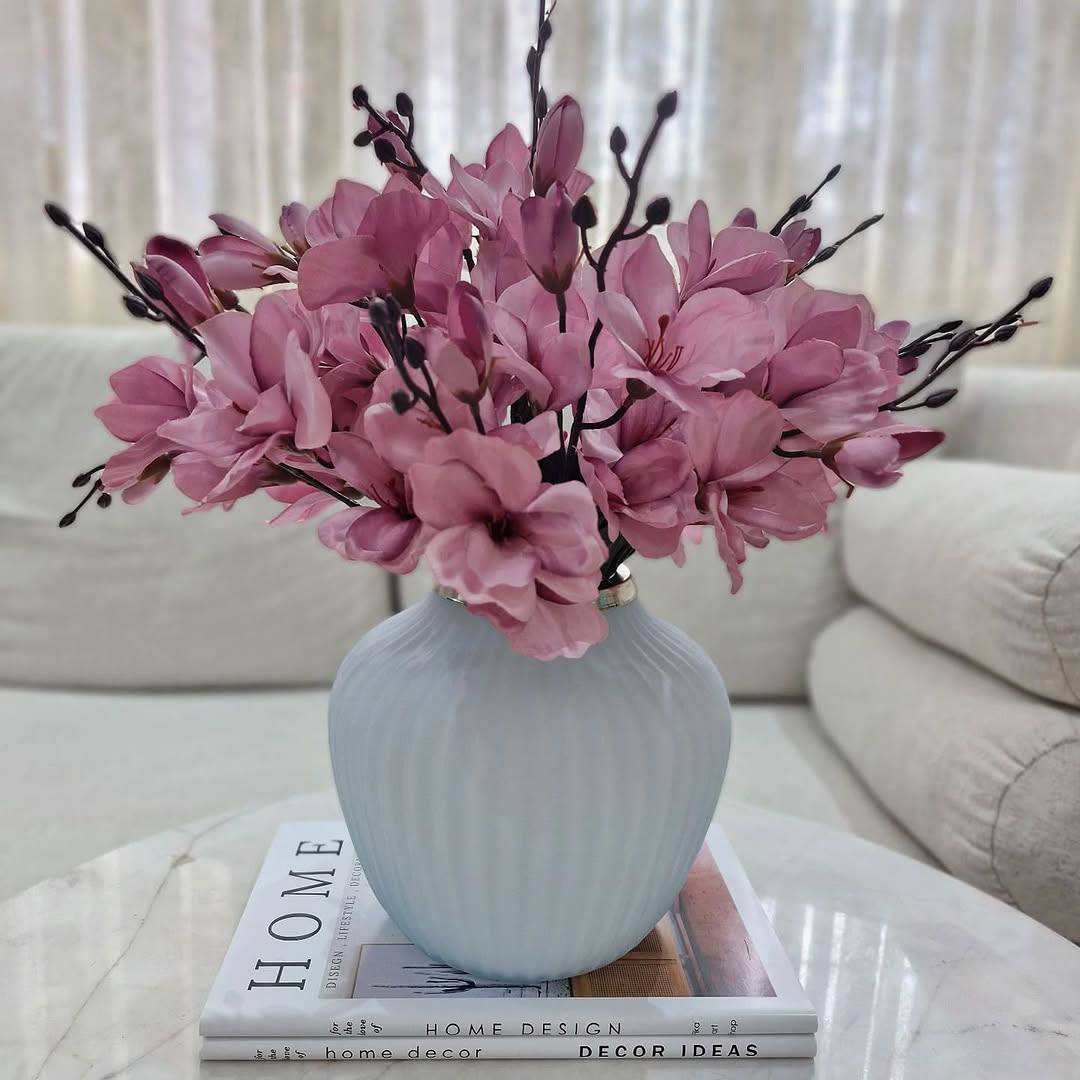 گل مصنوعی بوته آلستر یاسی ۲۰گل درجه ۱وارداتی