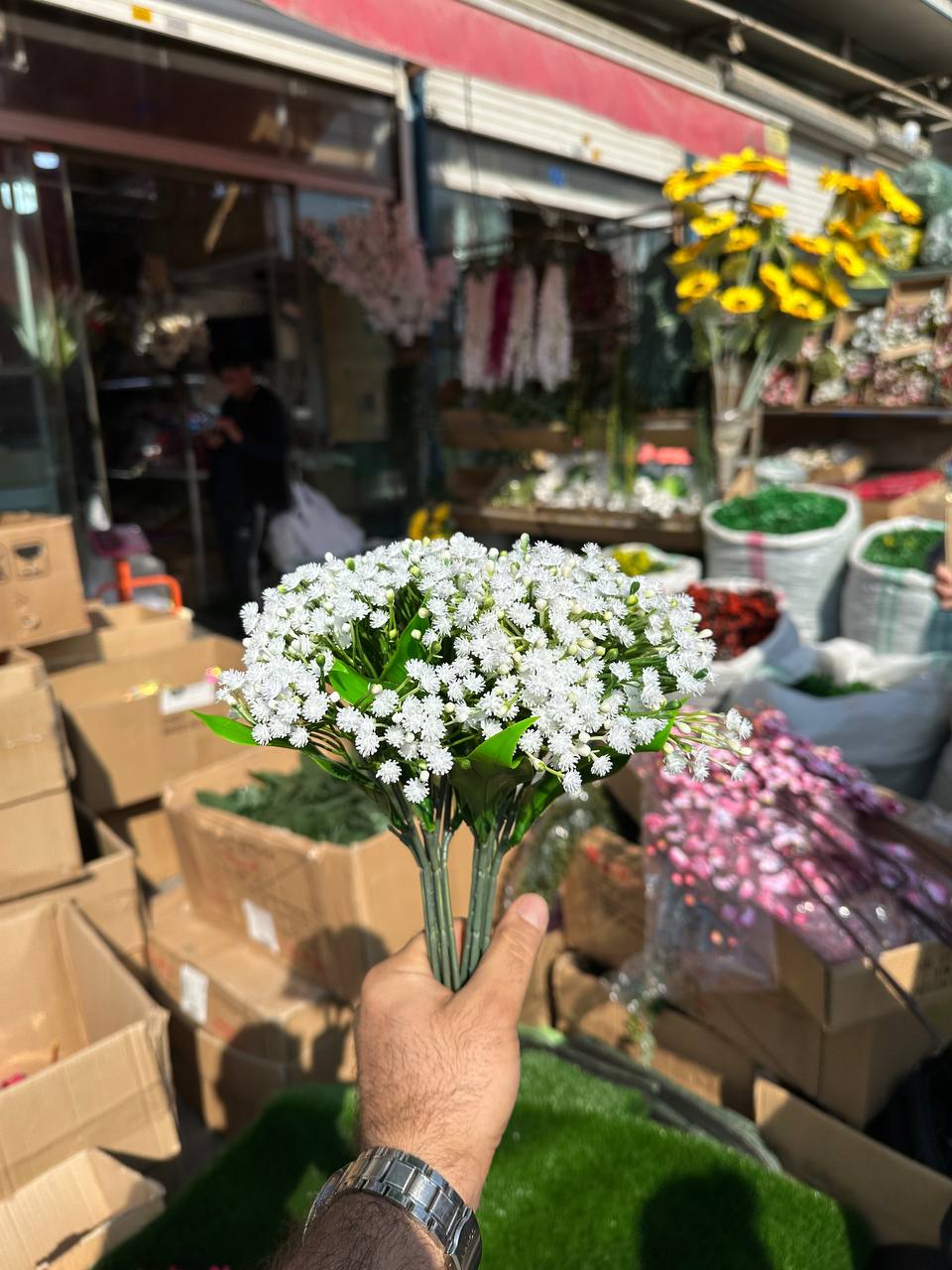 عروس (ژیپسوفیلا) مصنوعی ۷ شاخه