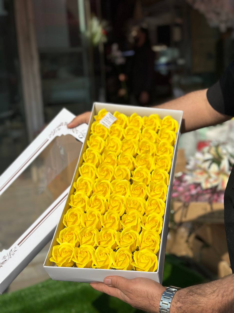 باکس رز صابونی ۵۰گل