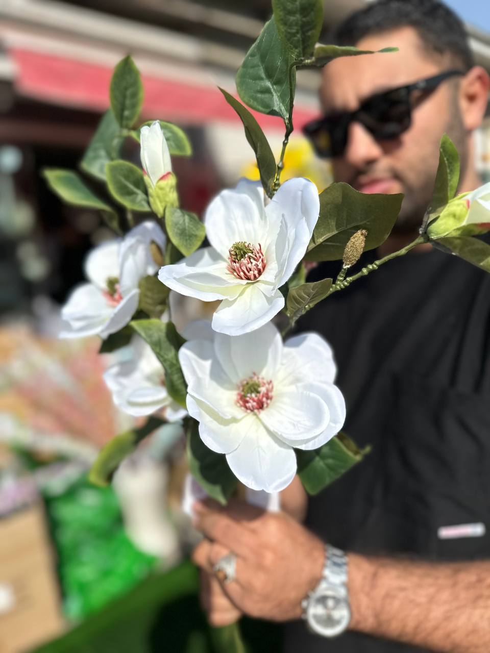 گل مگنولیا مصنوعی سفید