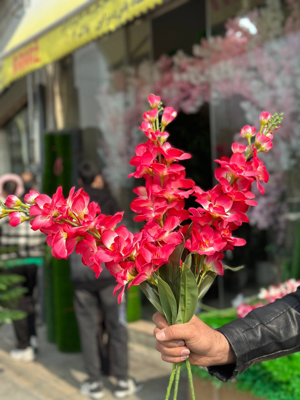 گل مصنوعی شاخه شب بو