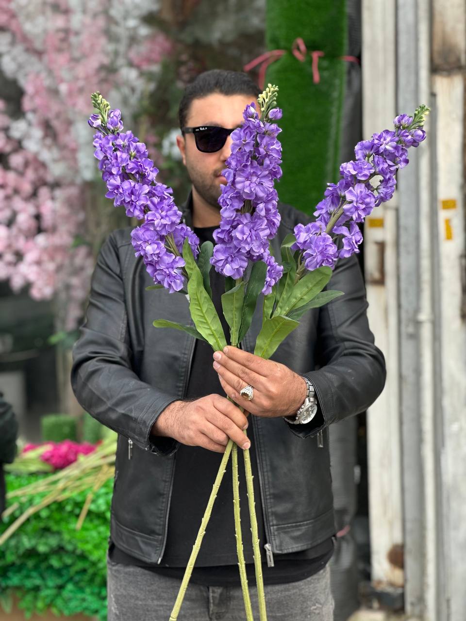 شاخه مصنوعی شب بو بنفش