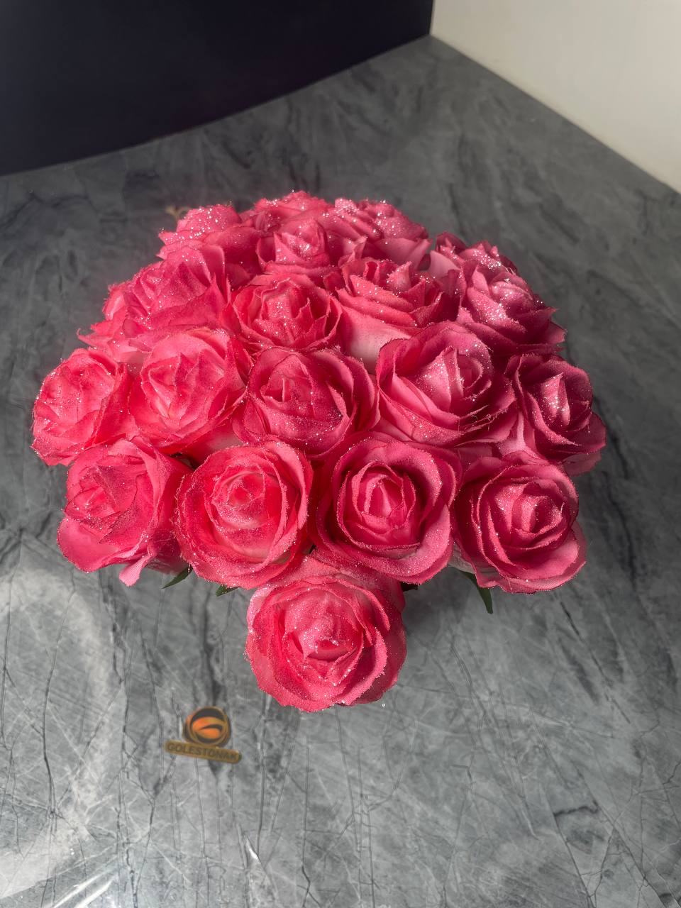 رز صورتی اکلیلی ۱۰ شاخه