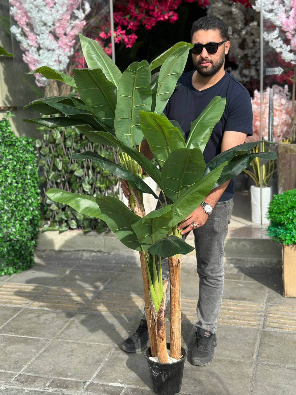 درختچه مصنوعی موز ۱۵۰سانتی