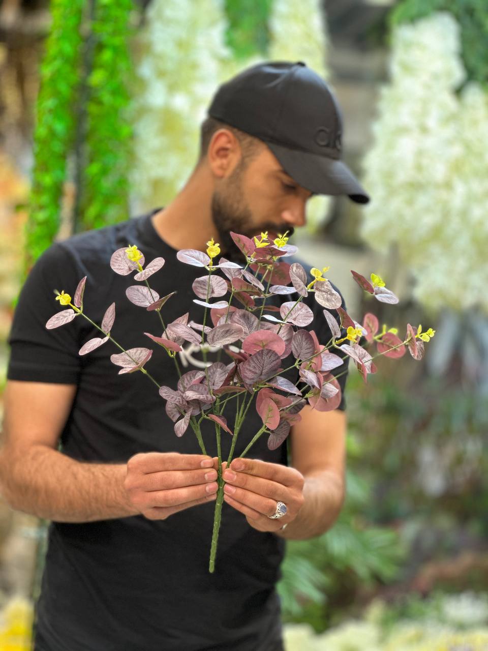 برگ اکالیپتوس مصنوعی بنفش