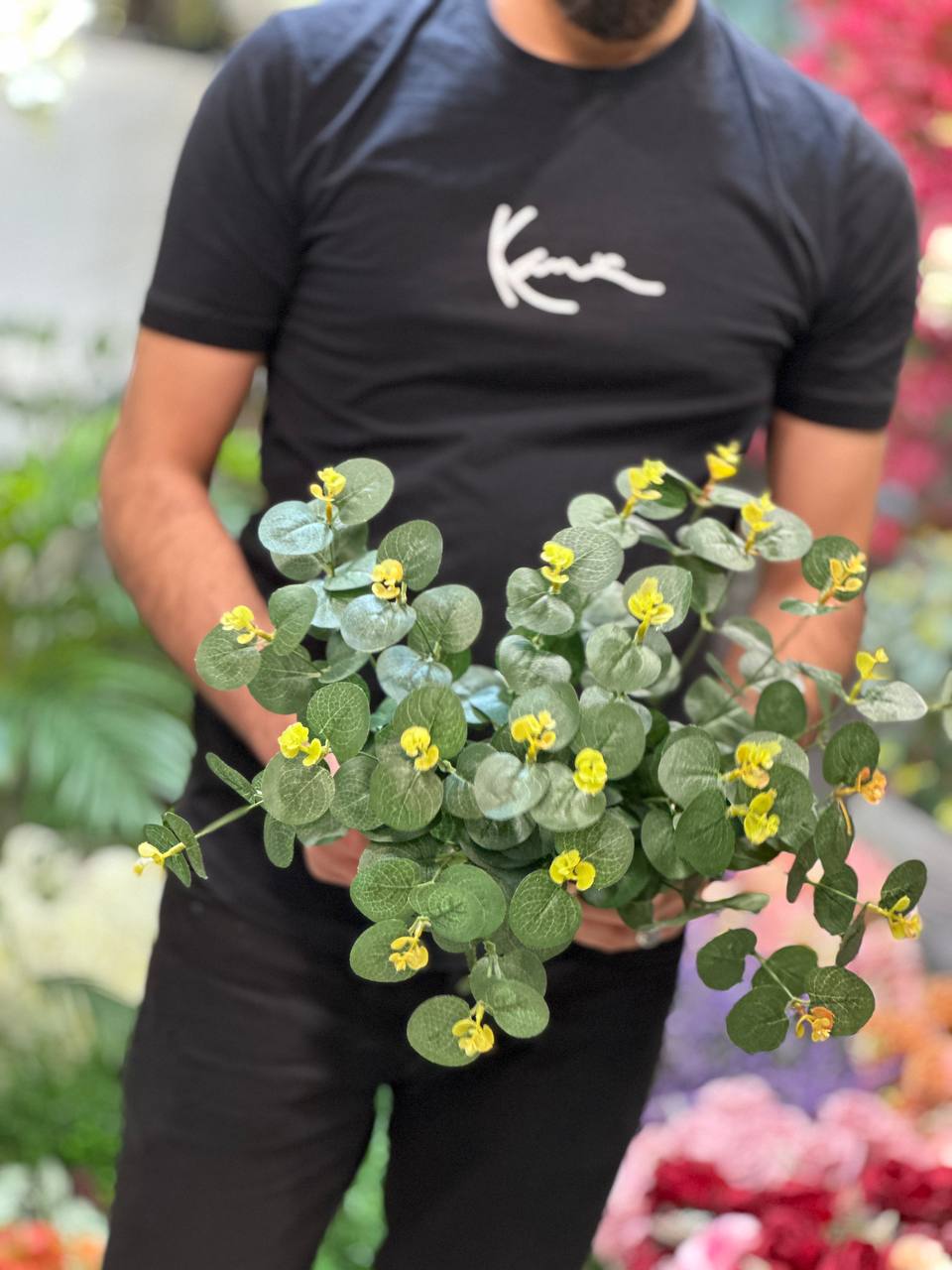 برگ مصنوعی اکالیپتوس سبز پر رنگ