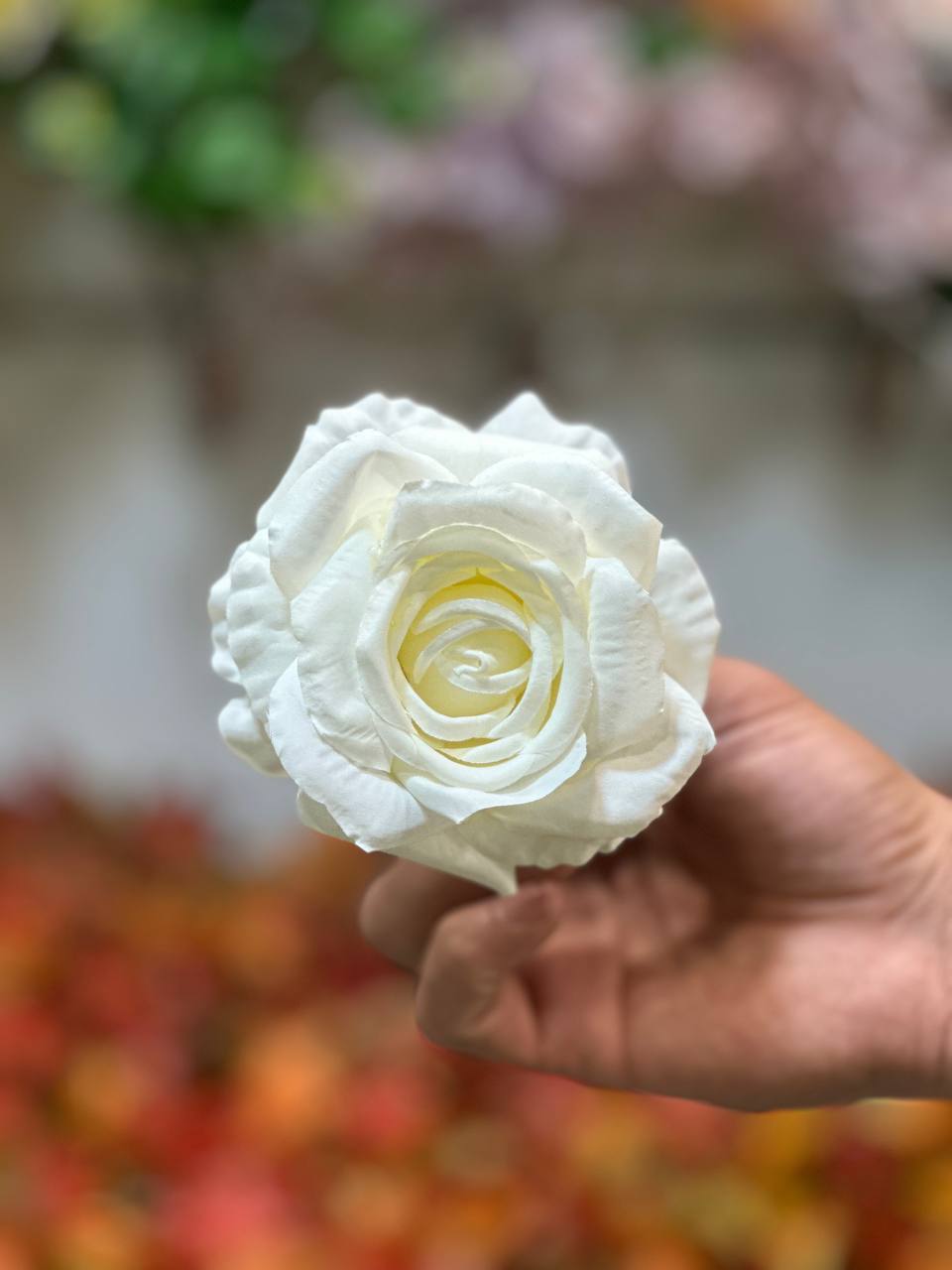سر گل رز وارداتی سفید ۱۰ عددی