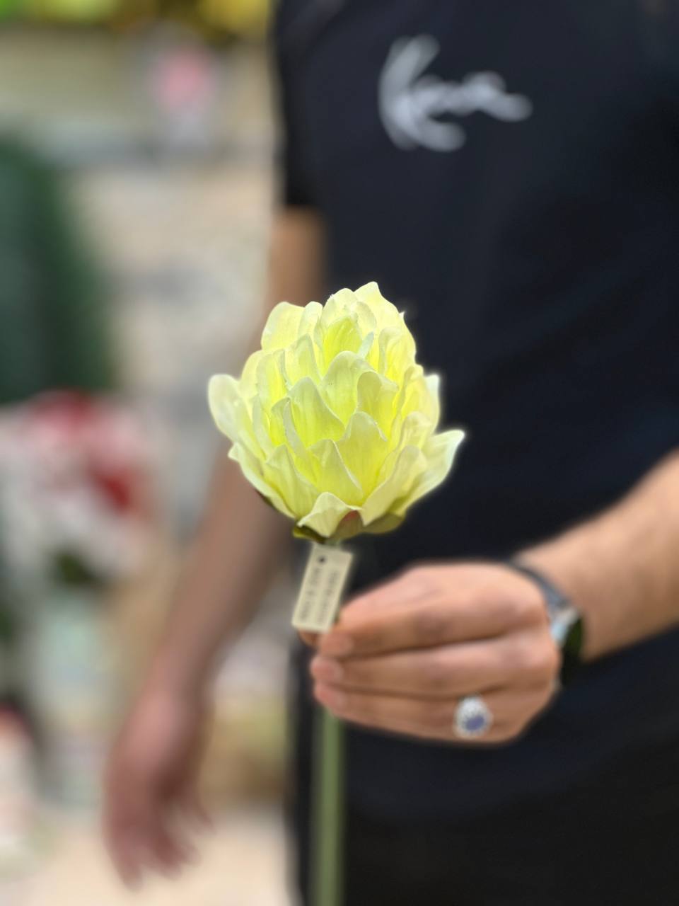 گل مصنوعی سنبل رنگ مختلف ۲ شاخه