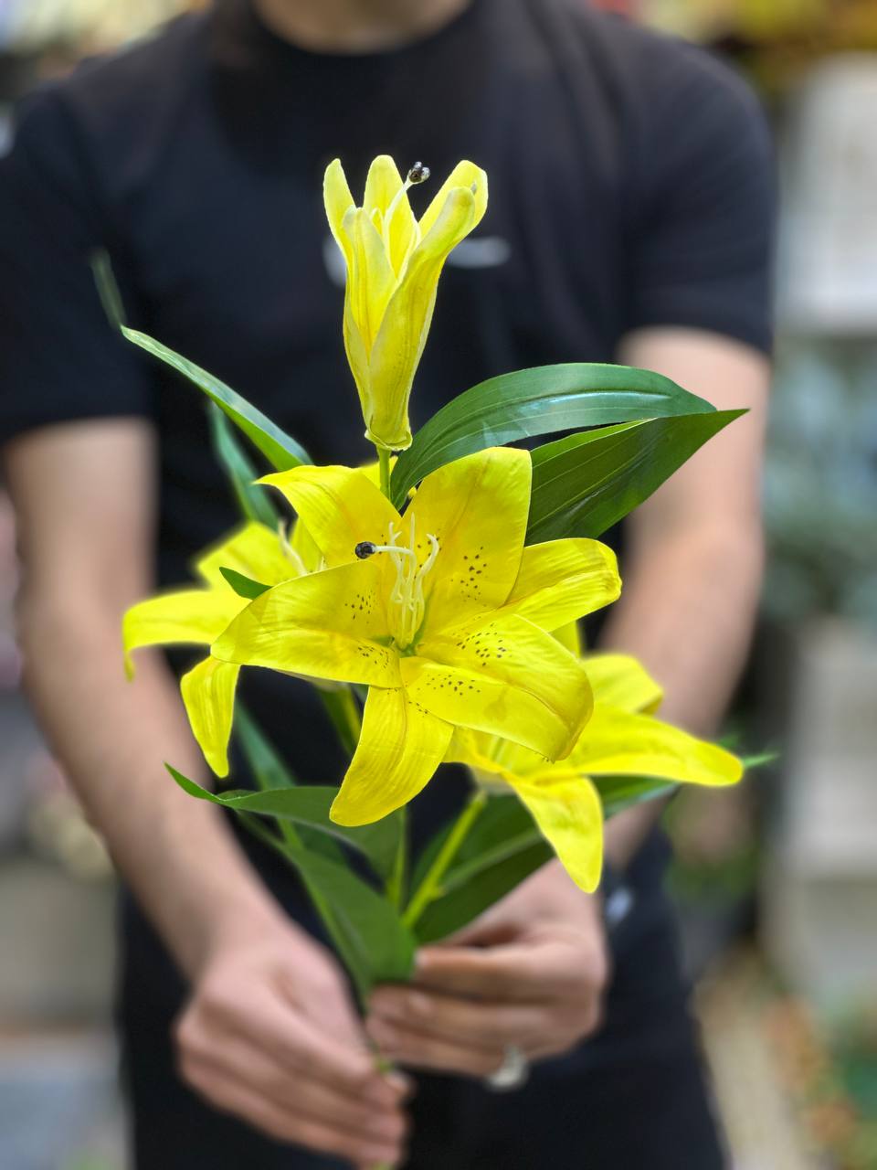 لیلیوم مصنوعی رنگ زرد