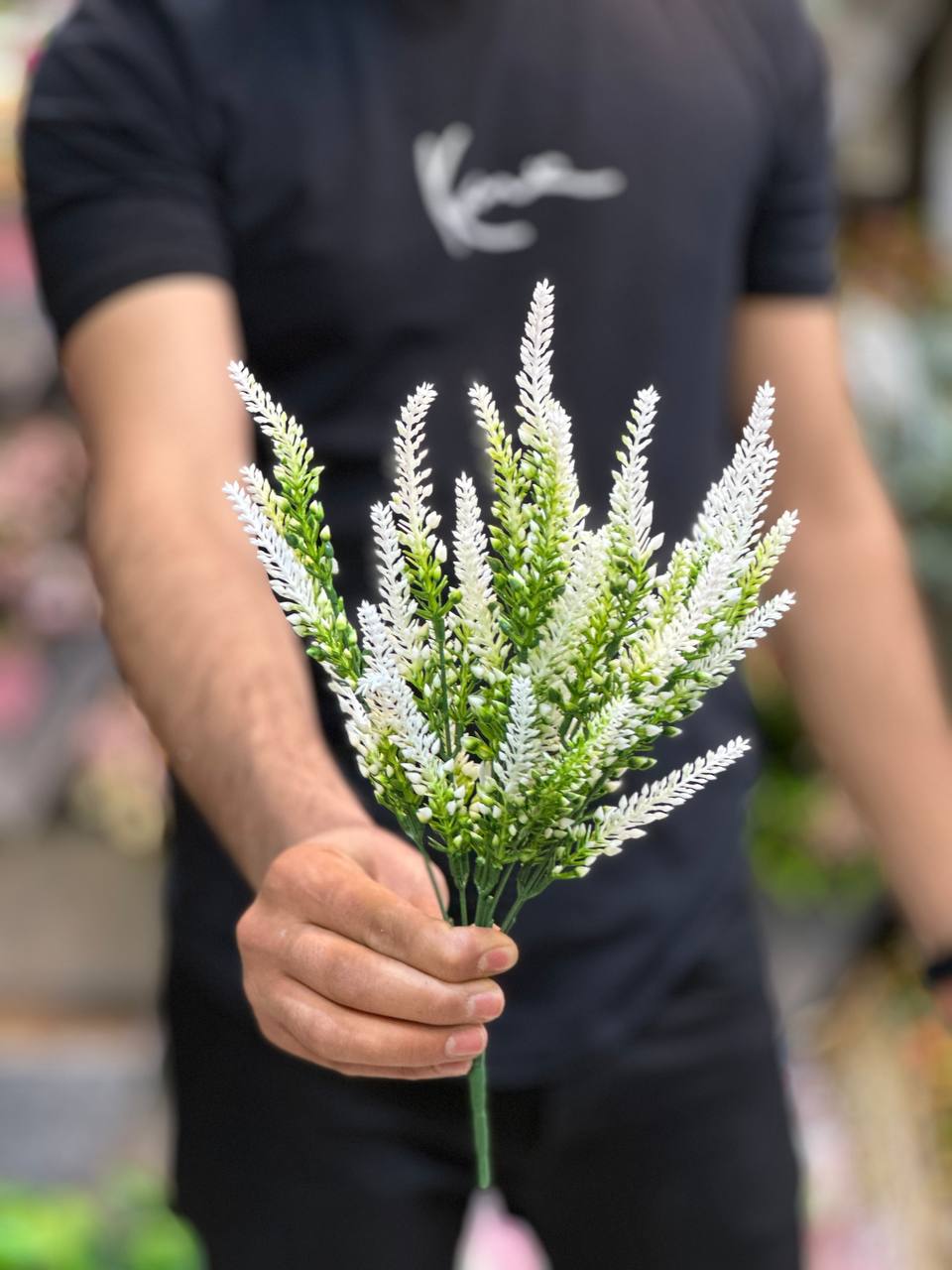 بوته لوندر مصنوعی سفید کد 145