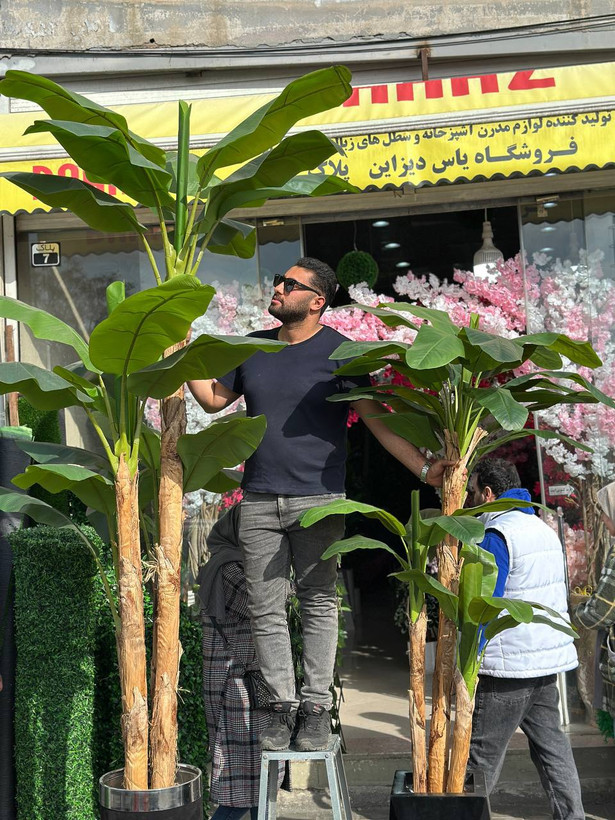 درخت موز مصنوعی ۴تنه وارداتی ارتفاع۲۶۰