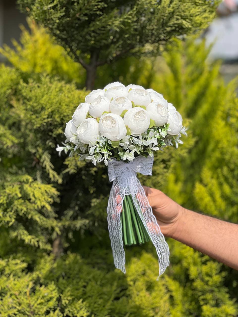 دسته گل عروس پیونی ۳۰ شاخه