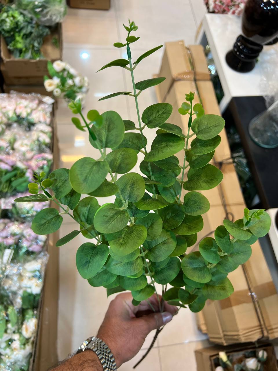 برگ اکالیپتوس مصنوعی وارداتی یک عددی