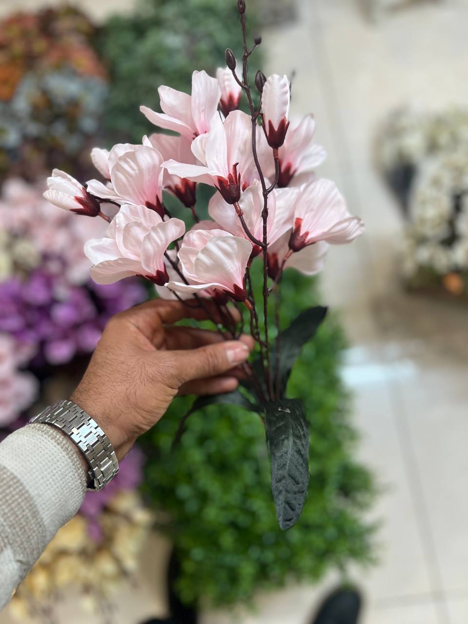 آلستر مصنوعی صورتی ۲۰گل درجه ۱وارداتی
