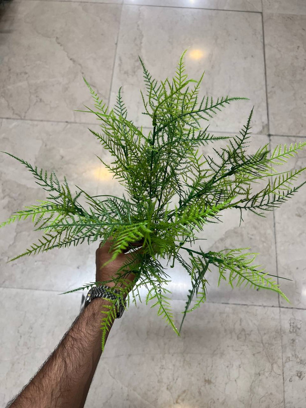 بوته سرخس مصنوعی سبز کمرنگ