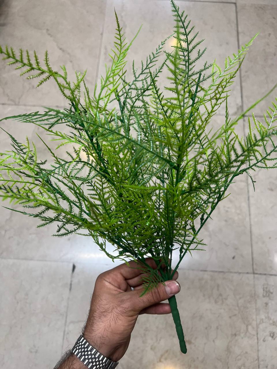 بوته سرخس مصنوعی سبز کمرنگ
