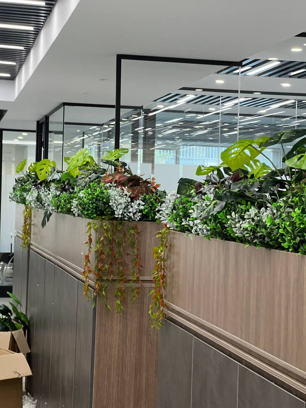 باکس گل مصنوعی (فلاور باکس) قیمت متری در عرض 35سانت