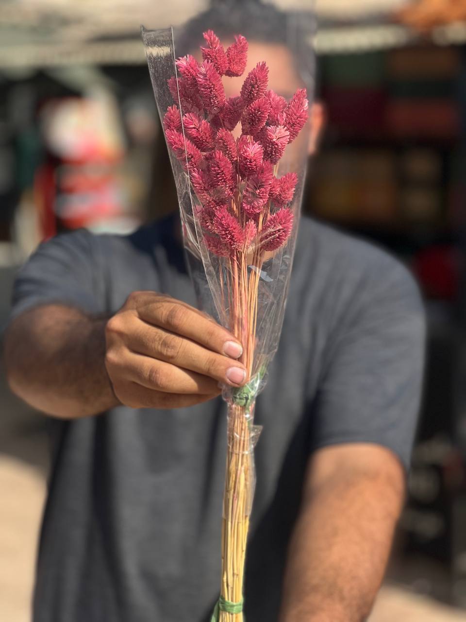 گل خشک توت فرنگی صورتی