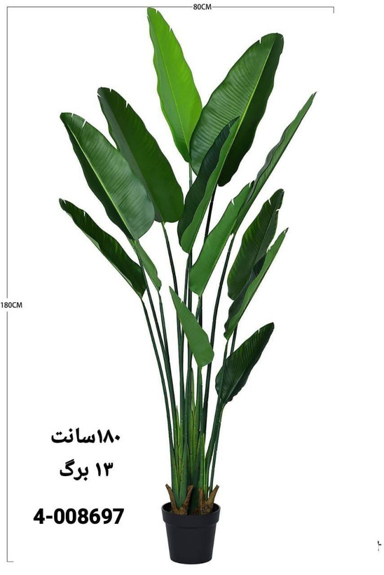 نخل نیکولای پرنده بهشتی مصنوعی 180سانتی 13برگ