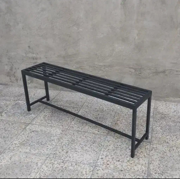 نیمکت فلزی سه نفره طول130