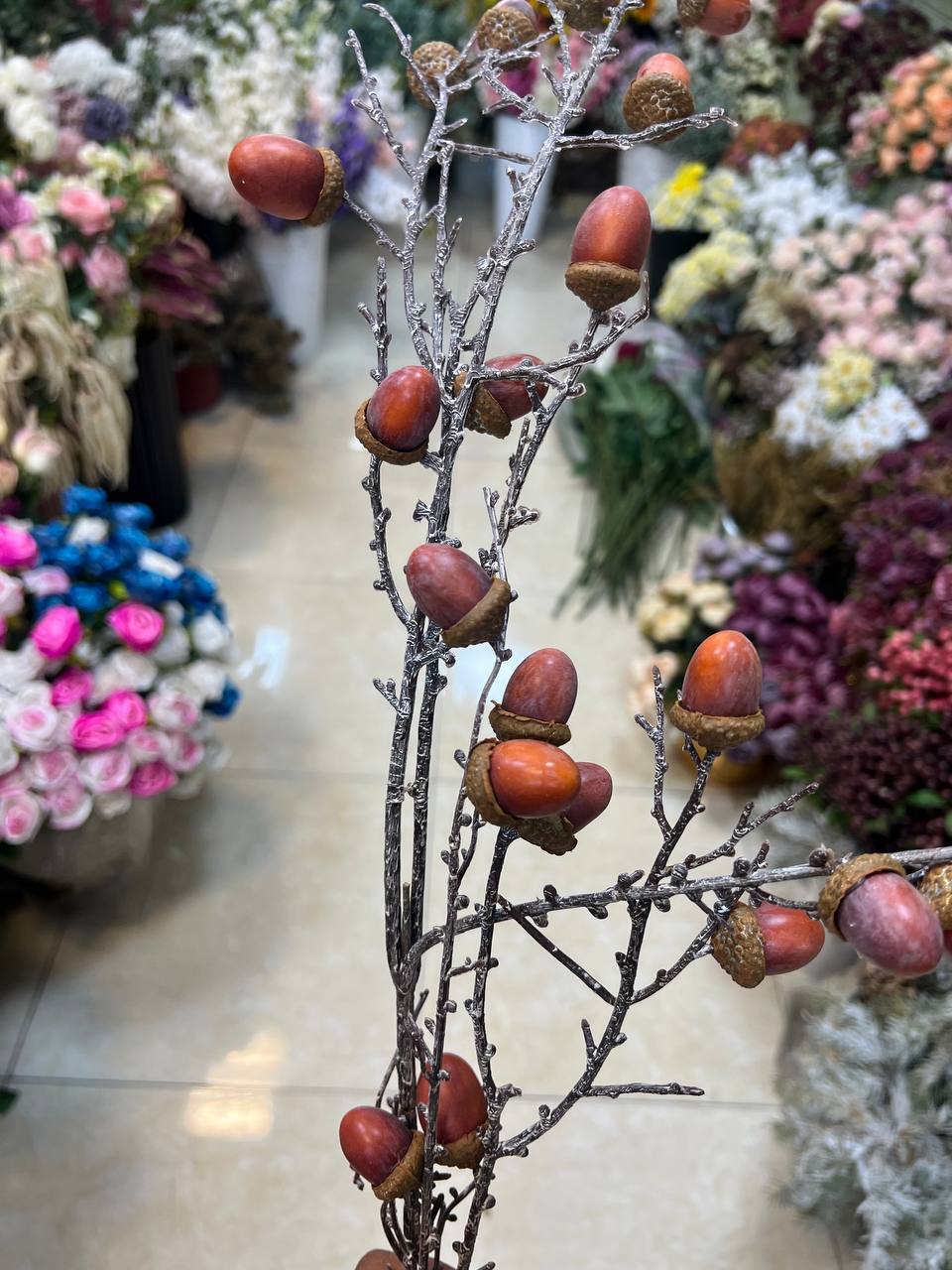 شاخه بلوط مصنوعی وارداتی (فوق طبیعی)