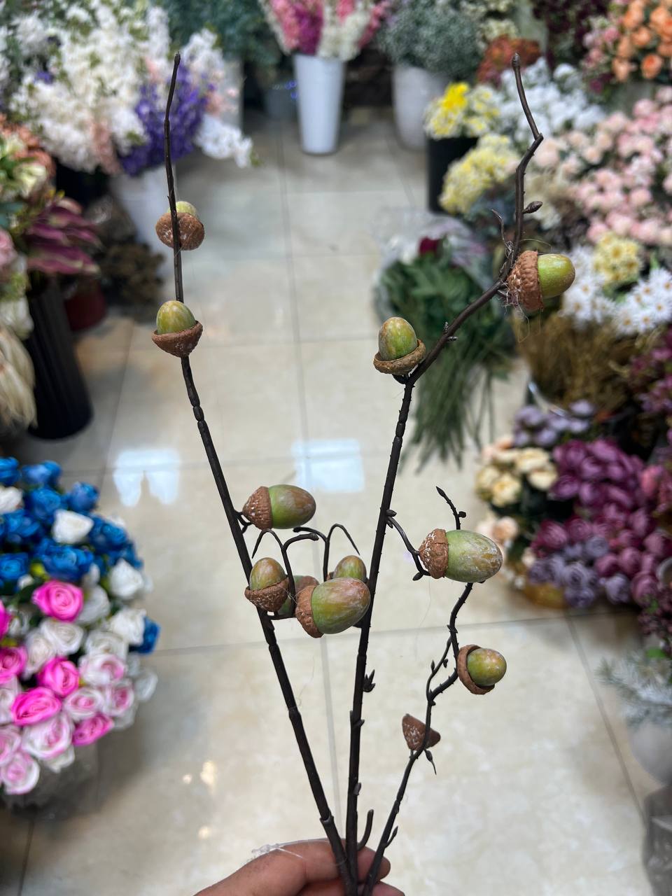 شاخه بلوط مصنوعی وارداتی فوق طبیعی