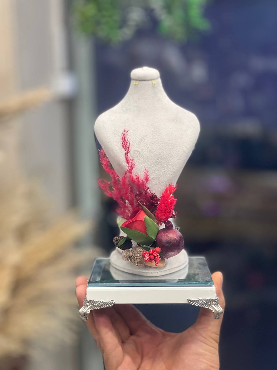 مانکن گردنبند (استند جواهر گردنبند)  طرح یلدایی