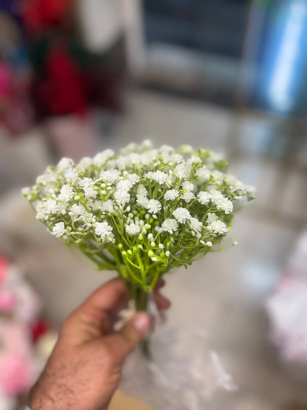 گل مصنوعی ژیپسوفیلا ( گل عروس) یک دسته ۷شاخه