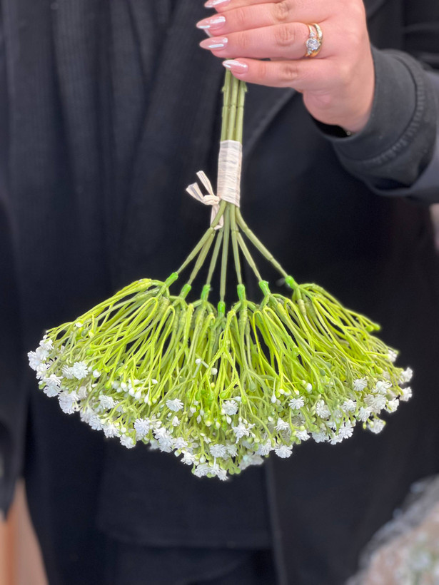 گل مصنوعی ژیپسوفیلا ( گل عروس) یک دسته ۷شاخه