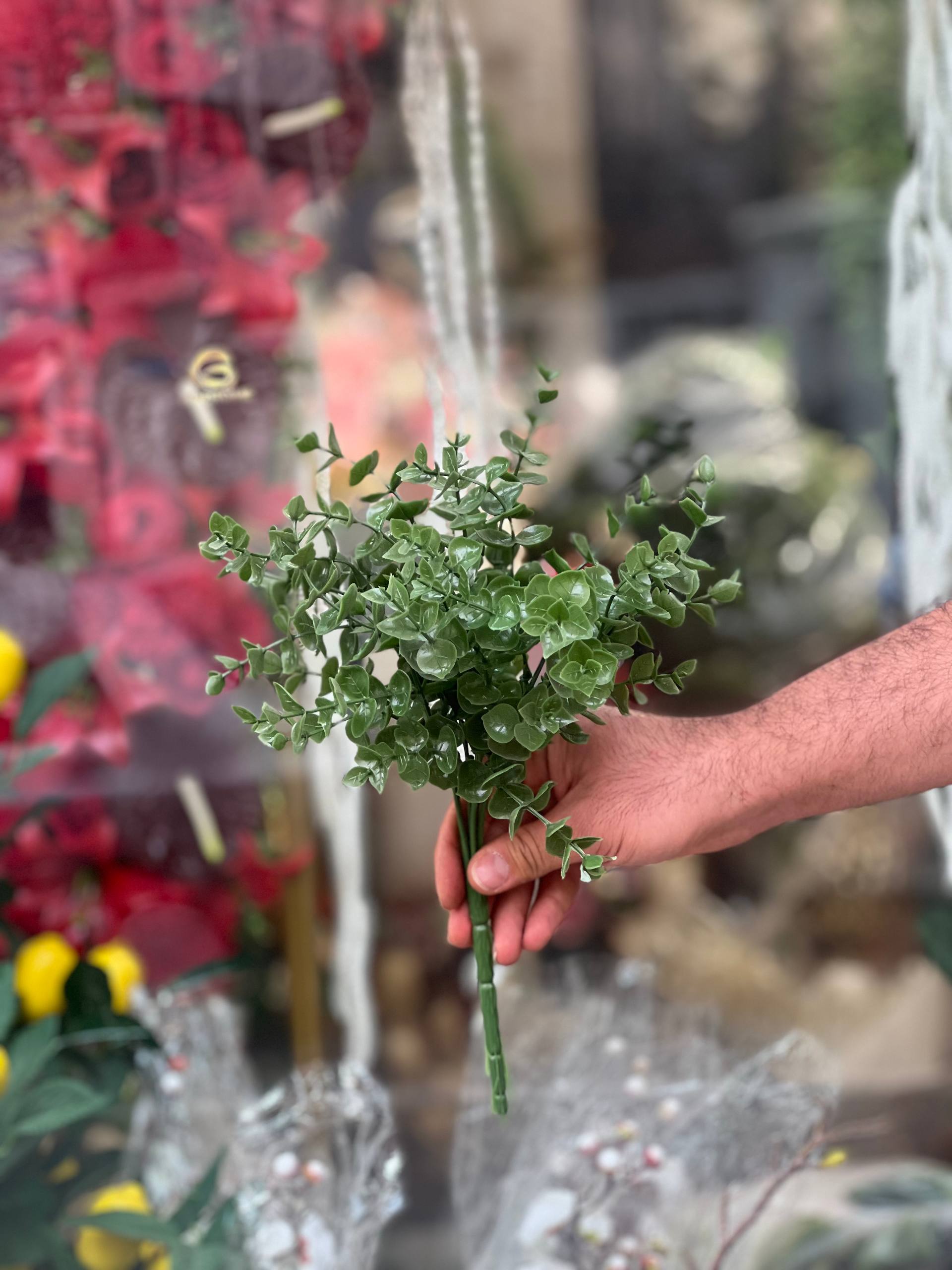 بوته شمشاد مصنوعی رنگ سبز