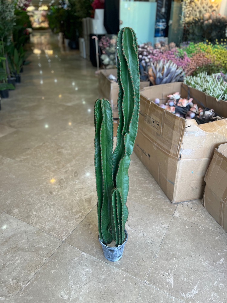 کاکتوس مصنوعی 3تنه وارداتی درجه1 مدل پیج ارتفاع150