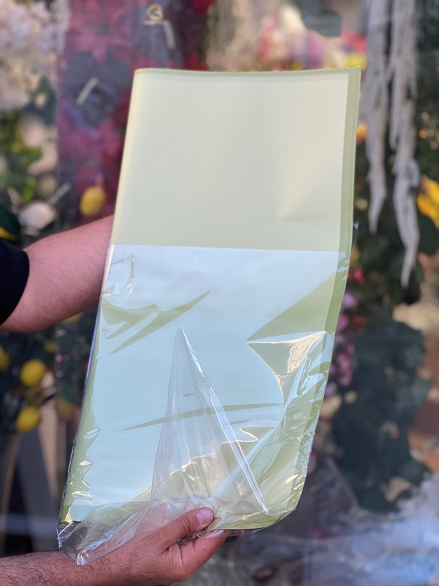 کاغذ ضد آب گل آرایی بسته20برگی رنگ سبز درجه1