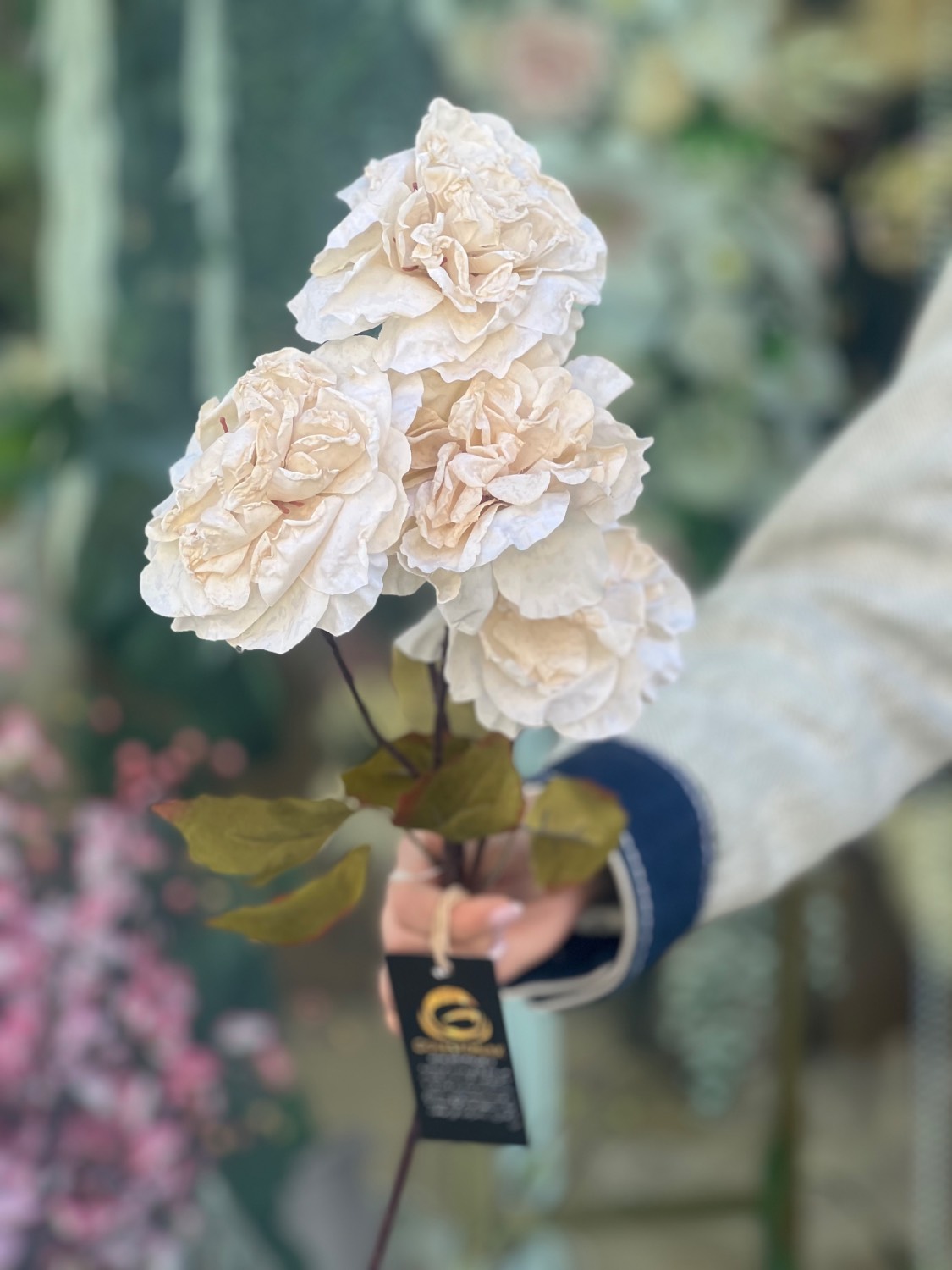 گل مصنوعی آهار ۴گل وارداتی رنگ نباتی