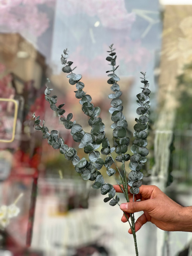 بوته اکالیپتوس چرمی مصنوعی وارداتی ۵بازو