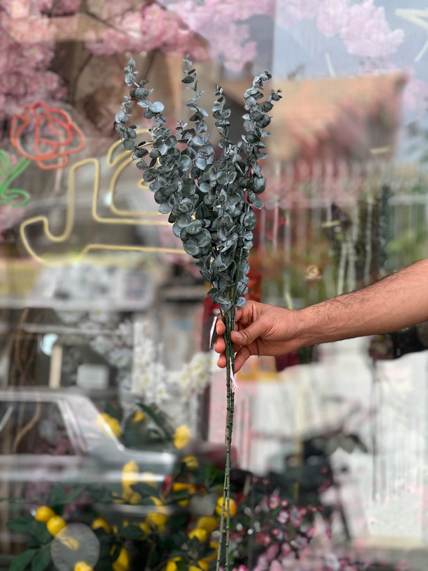 بوته اکالیپتوس چرمی مصنوعی وارداتی ۵بازو