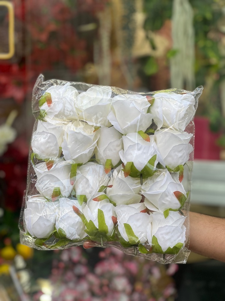 سرگل رز مخملی رنگ نباتی بسته۱۸عددی