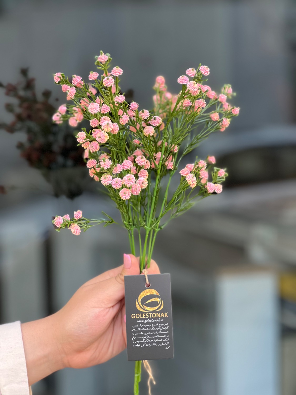 بوته ژیپسوفیلا مصنوعی رنگ صورتی (گل عروس)