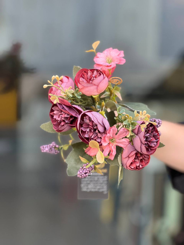 بوته پیونی وارداتی مدل سوخته رنگ کالباسی