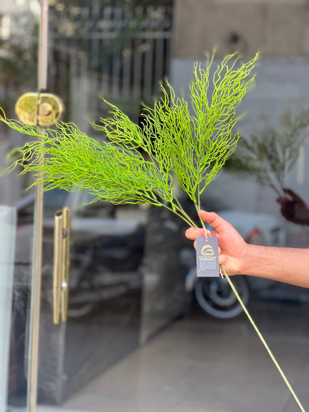 بوته شاخ گوزنی مصنوعی وارداتی رنگ سبز