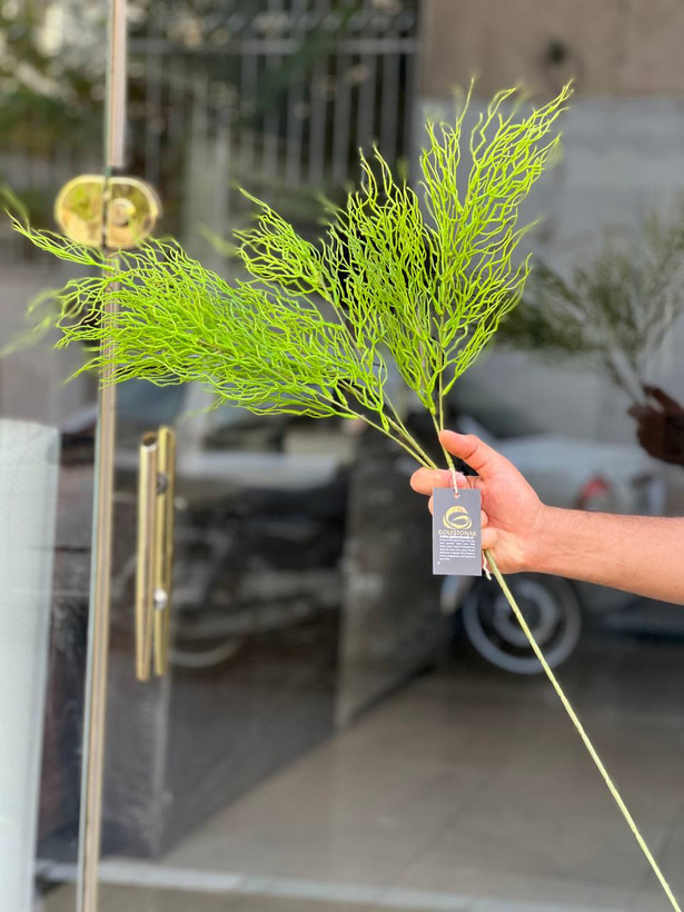 بوته شاخ گوزنی مصنوعی وارداتی رنگ سبز