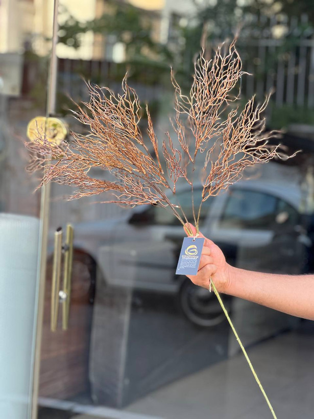 بوته شاخ گوزنی مصنوعی وارداتی رنگ قهوه ای