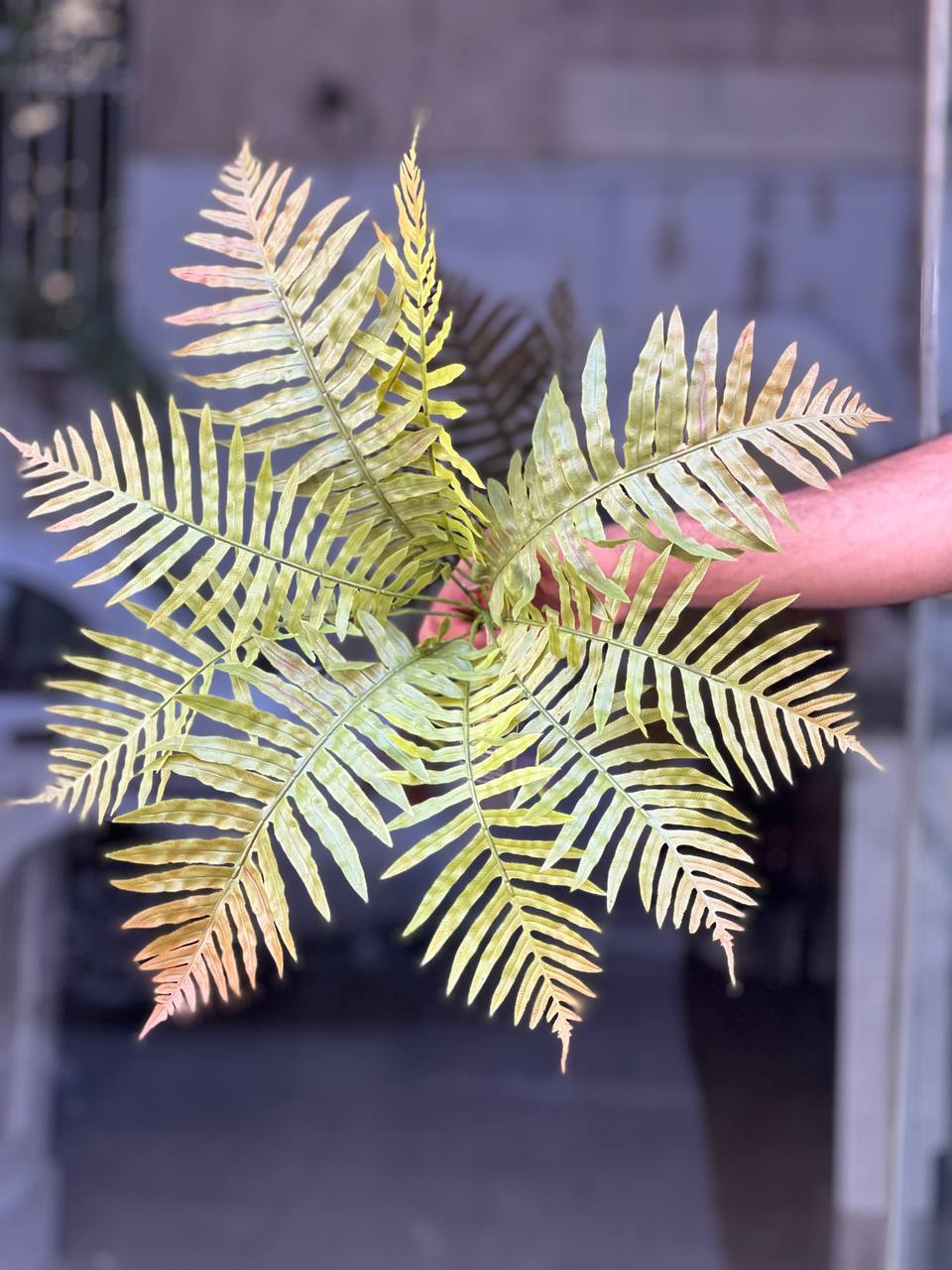بوته سرخس مصنوعی ۹بازو وارداتی دورنگ