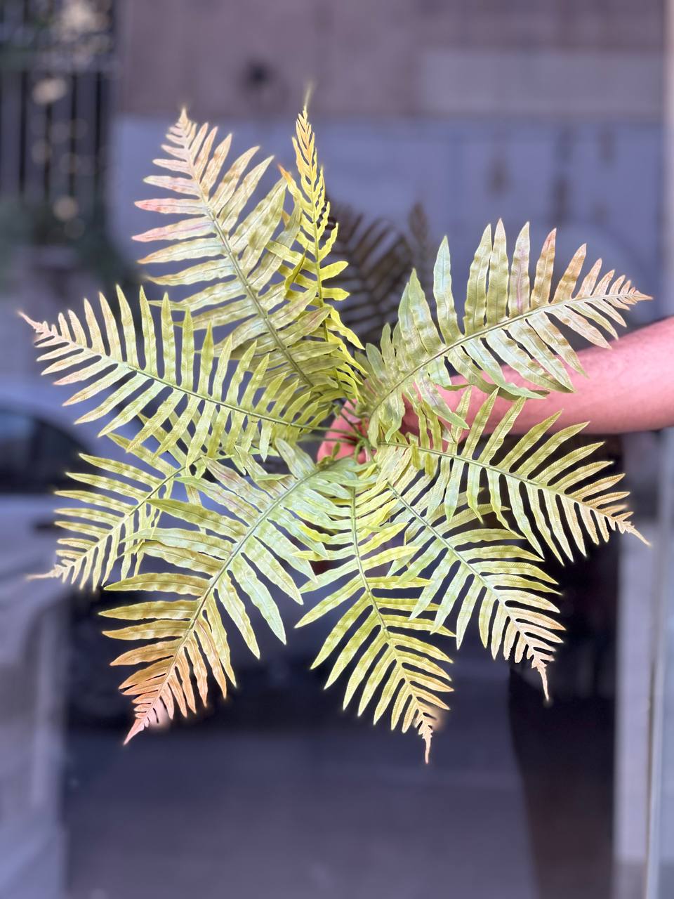بوته سرخس مصنوعی ۹بازو وارداتی دورنگ