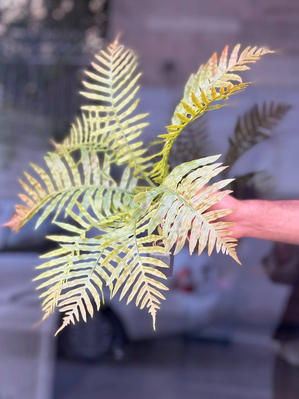 بوته سرخس مصنوعی ۹بازو وارداتی دورنگ