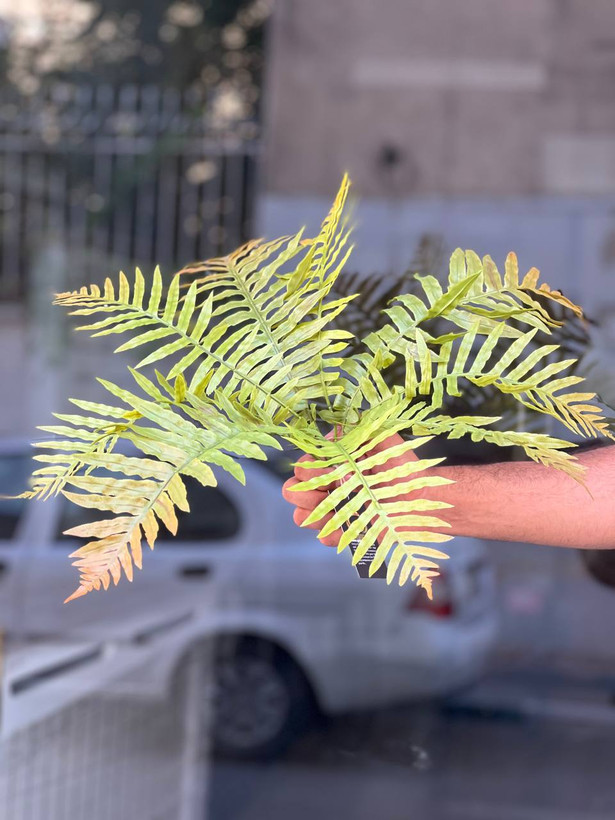 بوته سرخس مصنوعی ۹بازو وارداتی دورنگ
