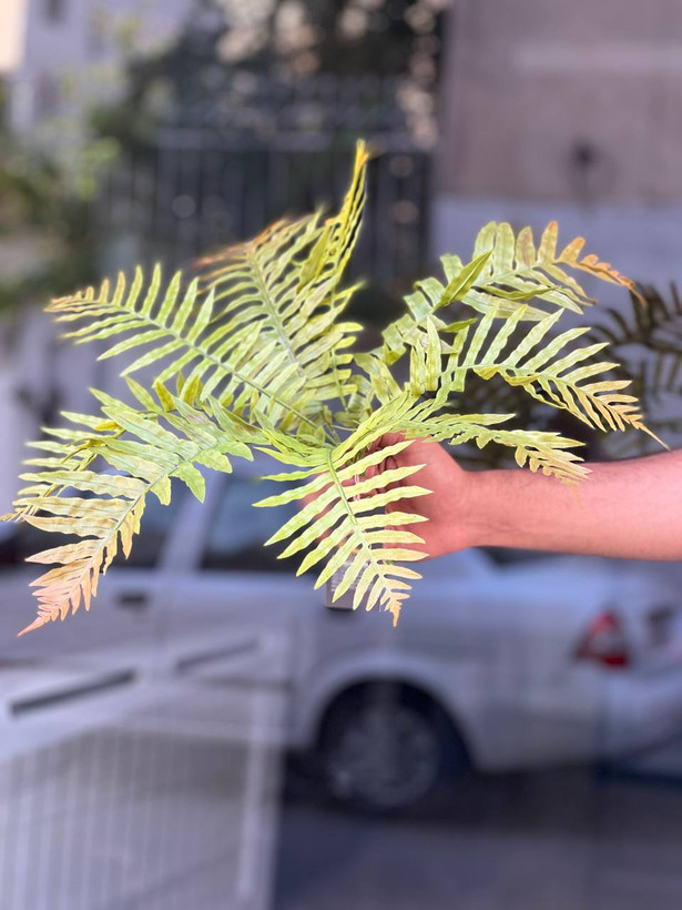 بوته سرخس مصنوعی ۹بازو وارداتی دورنگ